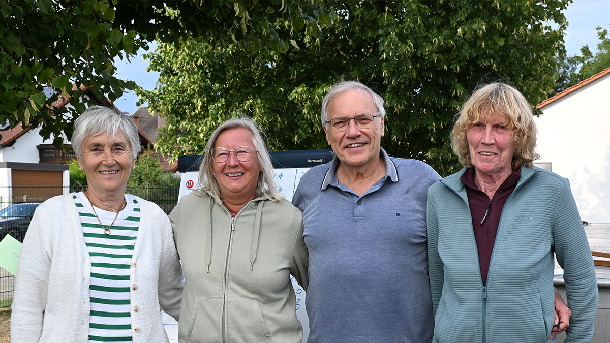 Das Gewinnerteam der Landfrauen - von links: Gisela Apel, Monika Radr, Gerhard Schulz, Christel Bonarius
